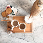 DAISYLIFE Natural and Eco-Friendly Bamboo Tea/ Coffee / Snacks / Food Serving Tray for guests or everyday use