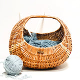 Moon Wicker Basket DaisyLife side view