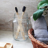 Natural Bamboo Toothbrush with Activated Charcoal Bristles